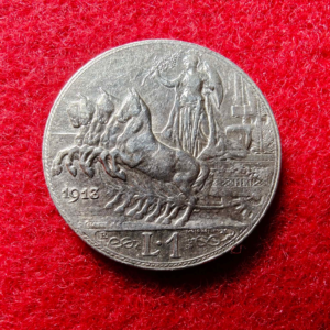 1 Lira Vittorio Emanuele III Quadriga Veloce 1913