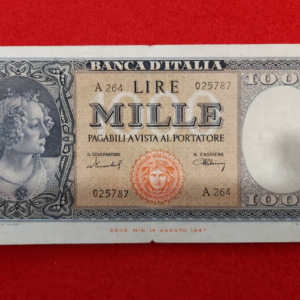 1,000 Lire Italia Medusa 1948 - BB