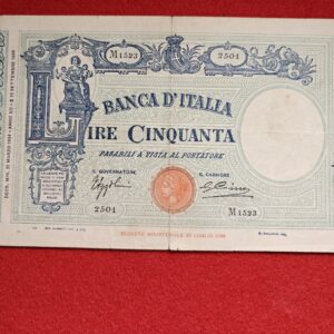 50 Lire Matrice (Fascio) 1934 - MB+