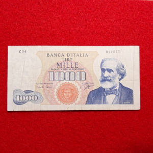 1,000 Lire Verdi I Tipo Serie Sostitutiva 1962 - BB