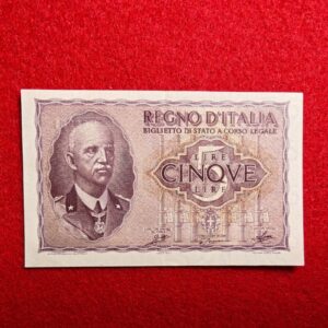 5 Lire Impero 1944 - qFDS