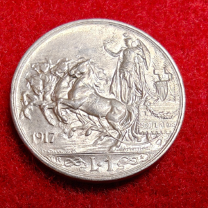 1 Lira Vittorio Emanuele III Quadriga Briosa 1917 - SPL
