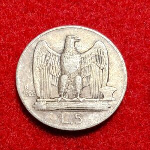 5 Lire Vittorio Emanuele III Aquila 1926 - BB