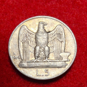 5 Lire Vittorio Emanuele III Aquila 1928 - BB