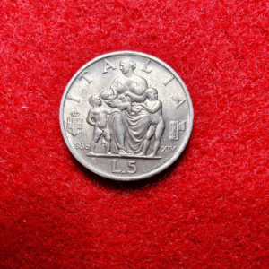 5 Lire Vittorio Emanuele III Italia Feconda 1936 - SPL